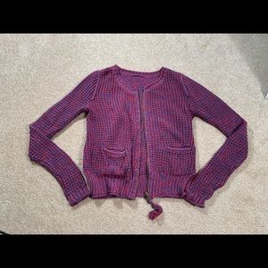 Wilfred Cotton Zip Up Sweater